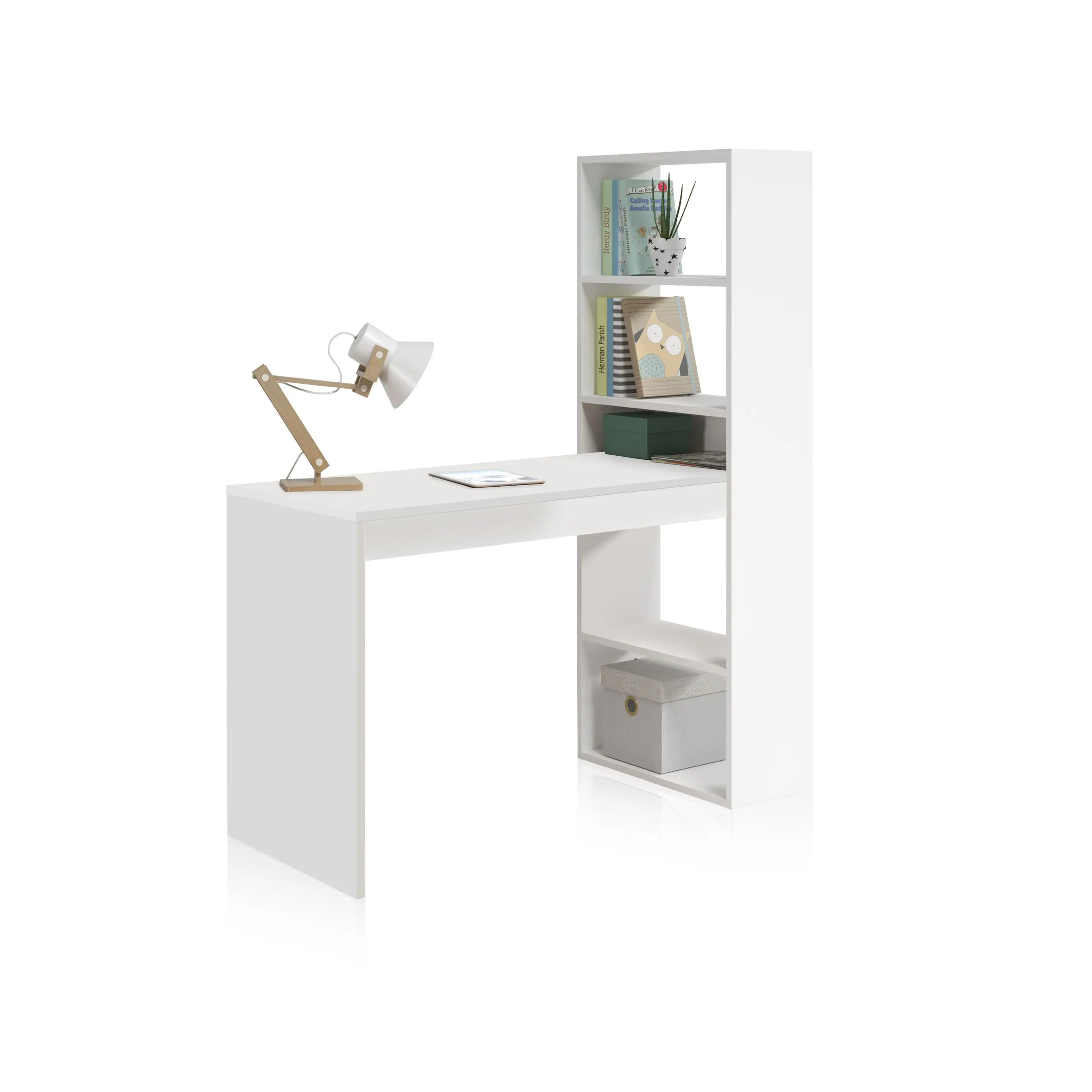 Habitdesign -desk table with duplo shelving