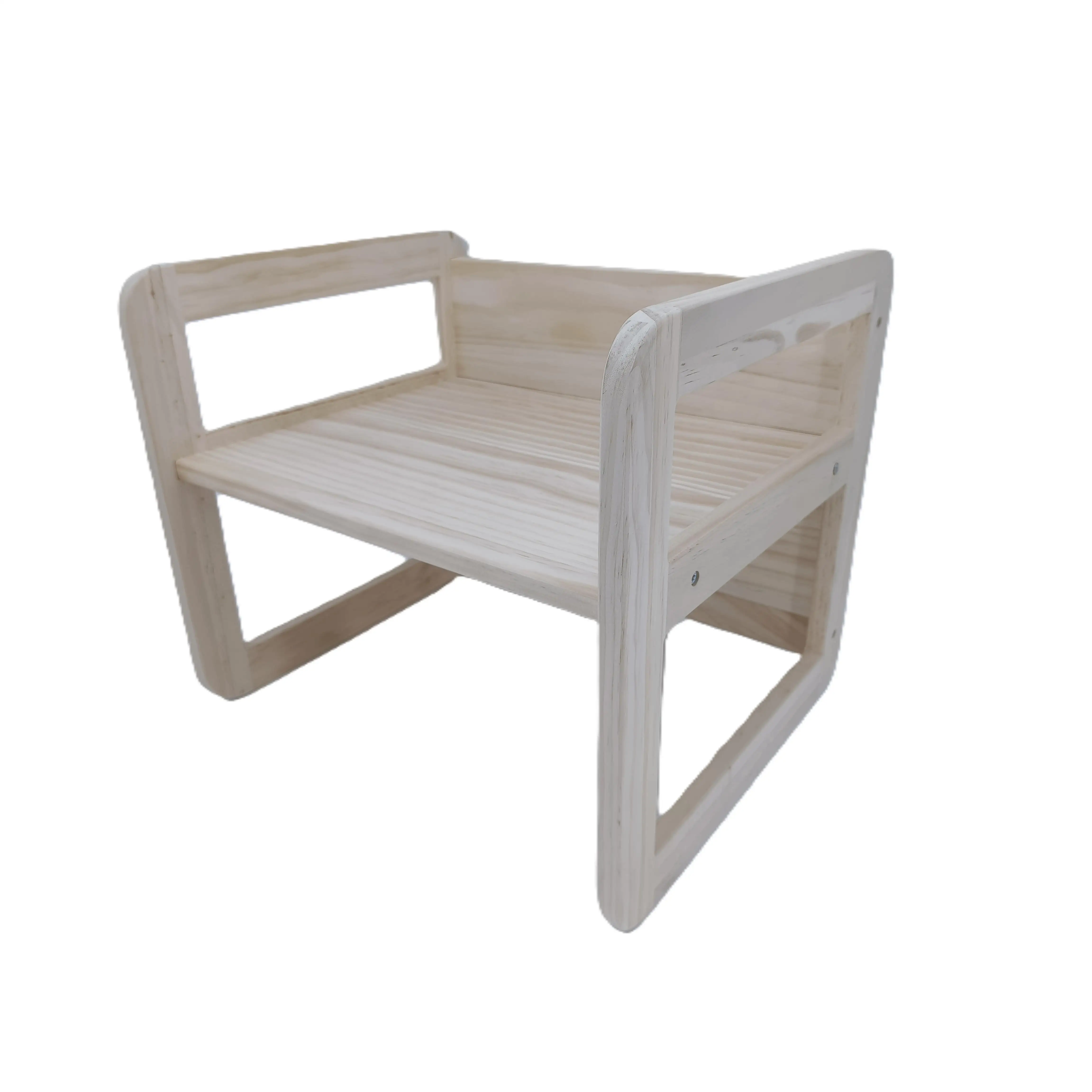 Mesa de Madera 2 en 1 Montessori – Mesa Convertible en Sillón (6018)