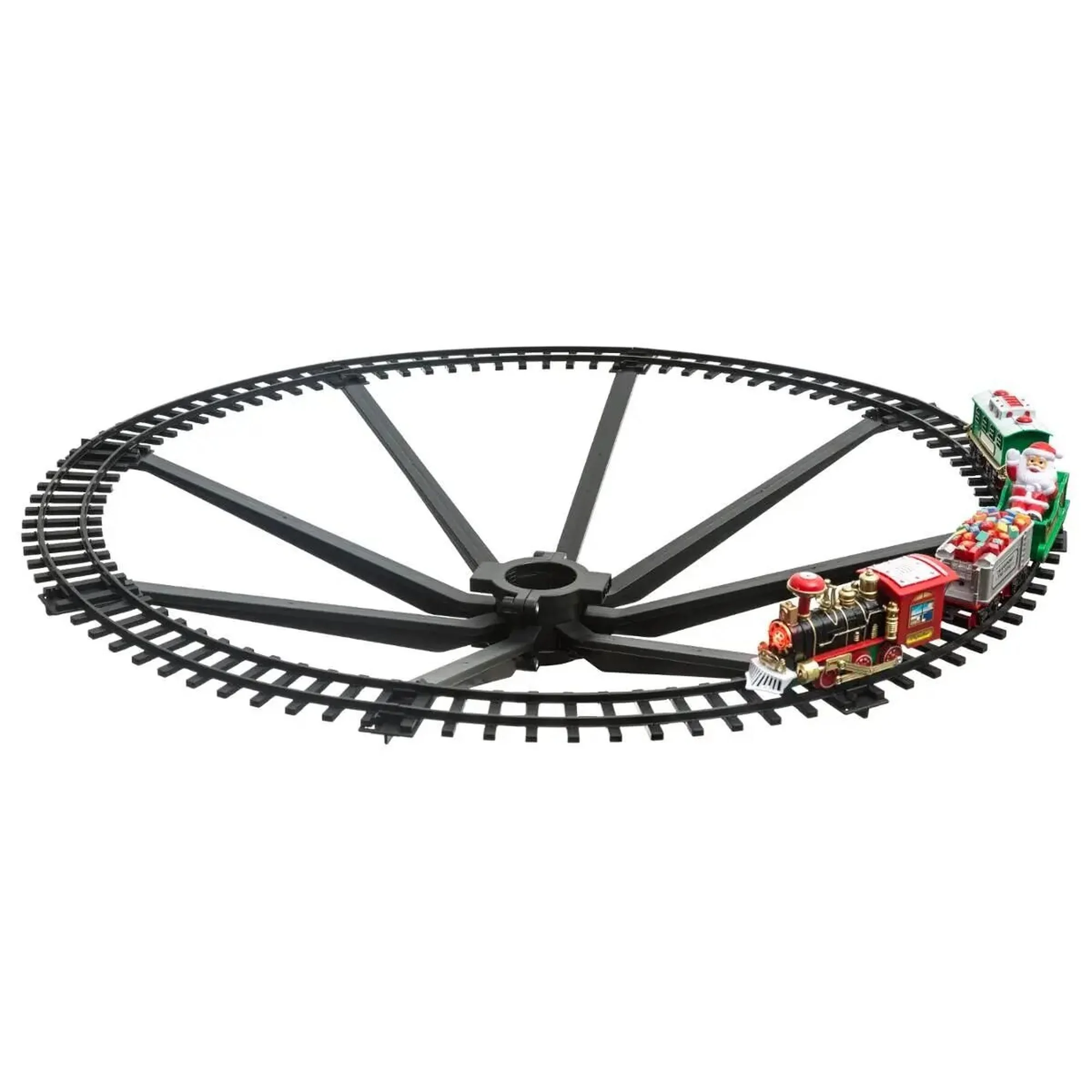 Electric christmas train with 23 pieces and 80x80cm circuit