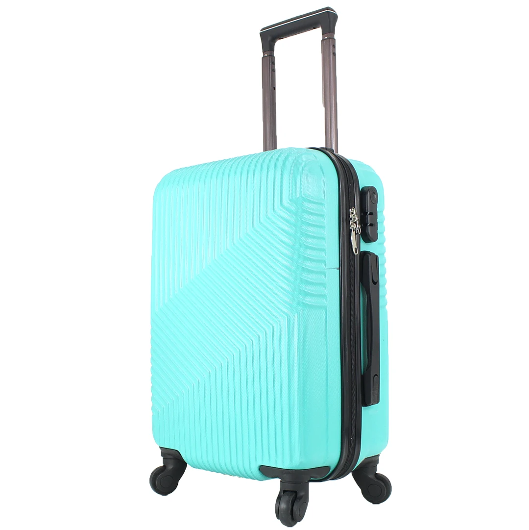 EASYTOUR Maleta Avión Equipaje de Mano Viaje Cabina Trolley ABS Rígida 4 Ruedas Maleta de cabina rigida con asa telescopica 55x35x20CM
