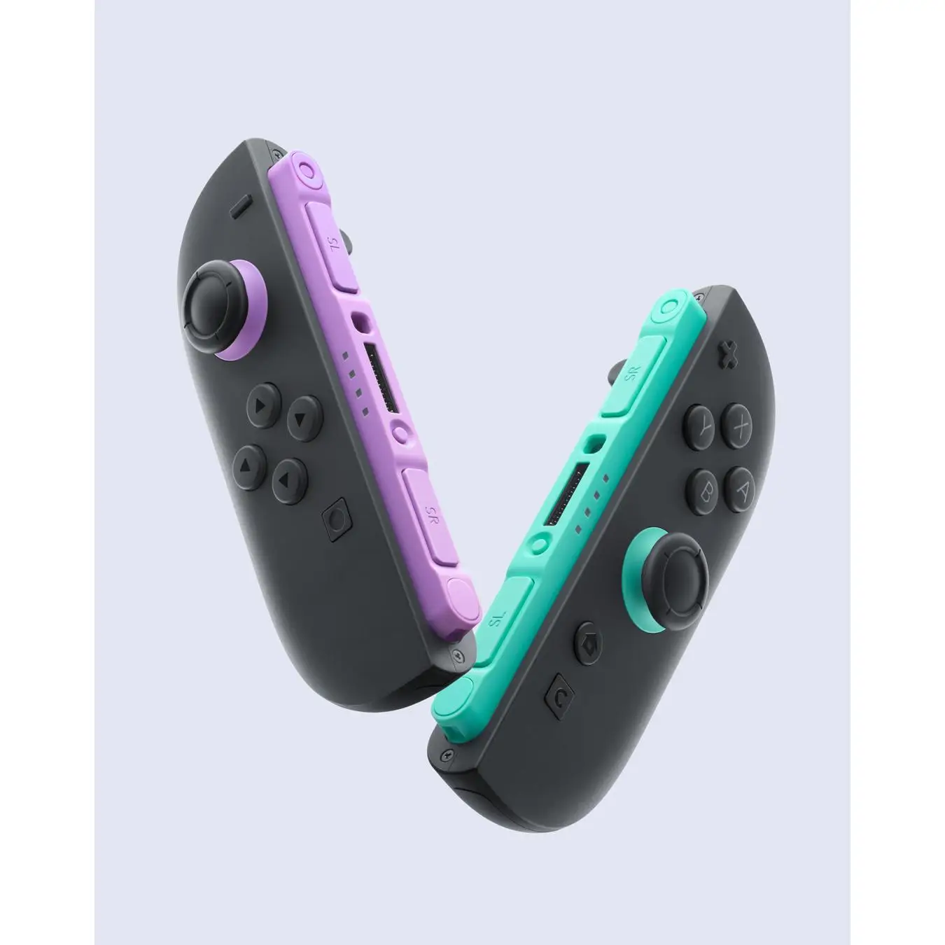 Joy-Cons Morado y Verde