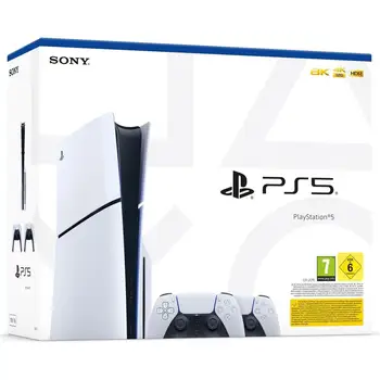 Playstation 5 PS5 Slim 1TB Console con Lettore Disco Versione EU + 2 Dualsense