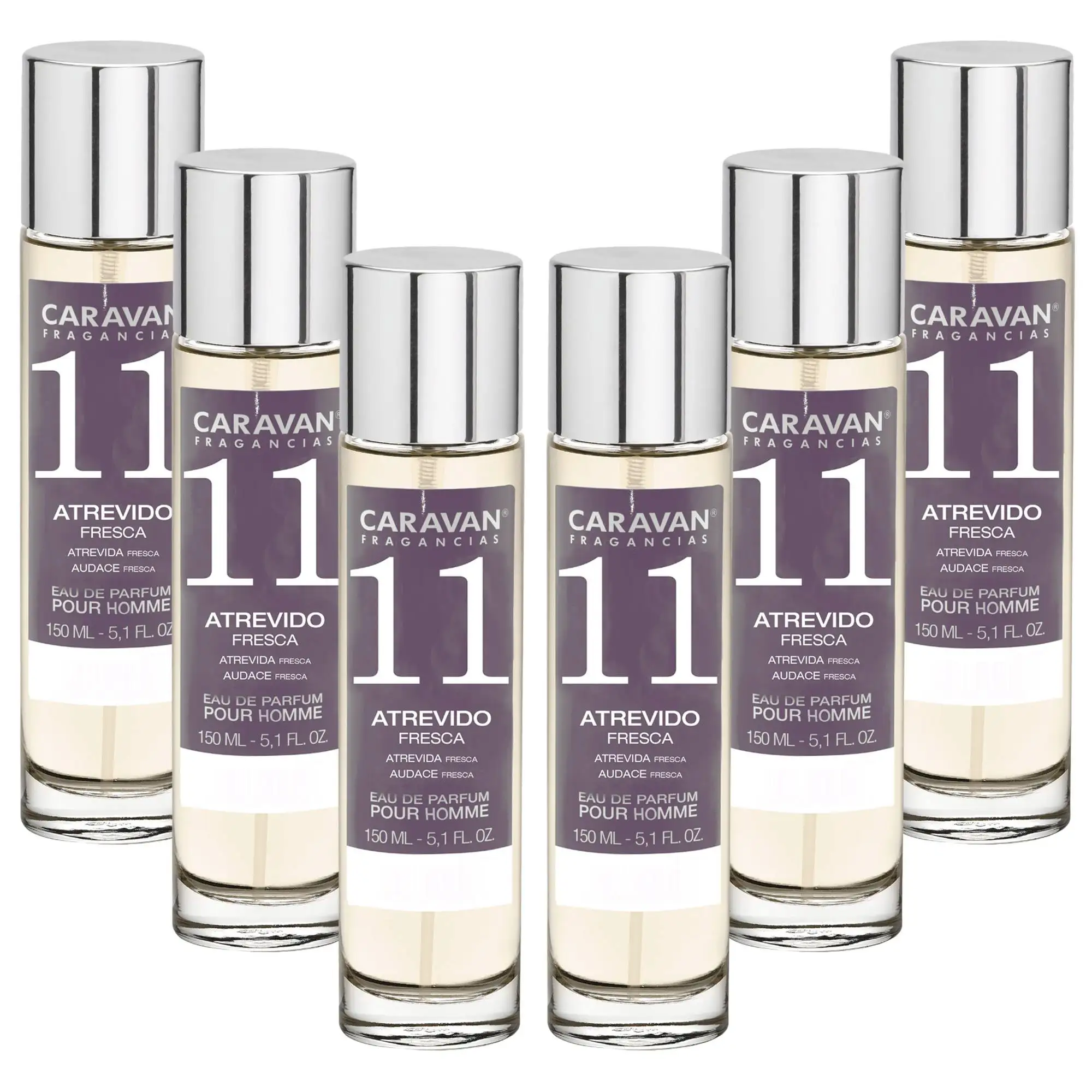 Caravan fragrances pack of 6x caravan mens perfume no11 - 150ml