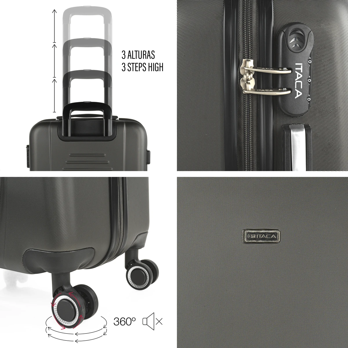 ITACA - Maletas De Viaje Grandes 23 Kilos. Maleta Grande De Viaje Rígida 4 Ruedas. Maletas Grandes De Viaje De ABS Resistente & Maletas De Viaje Grandes 23 Kilos, Amarillo