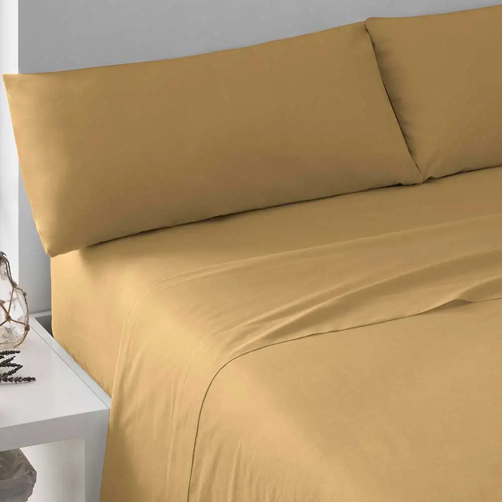 Tramas+ Juego de Sábanas Lisas 100% Algodón Suave y Resistente - Imagen 7