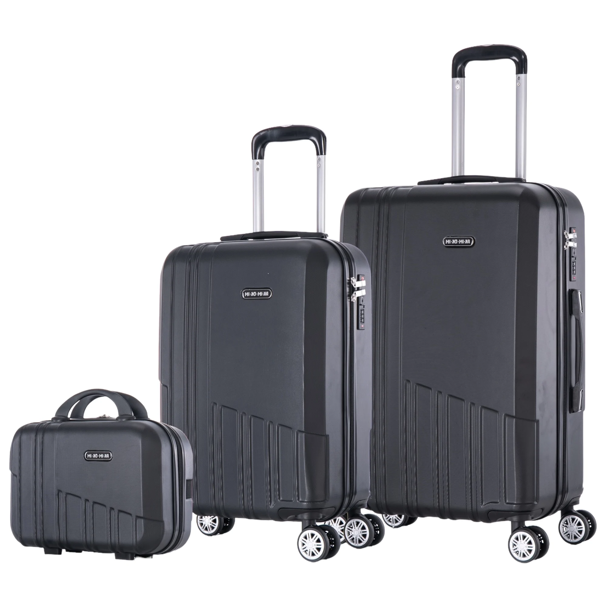 Conjunto de Maletas de Viaje Elegantes: Carcasa Ligera de ABS, Cerradura Numérica, 4 Ruedas Giratorias 360°, Asa Telescópica de Aluminio  Juego de Maletas    Set Trolley Maleta Cabina (6990 M008 8001 8002 8008 6020 D7)