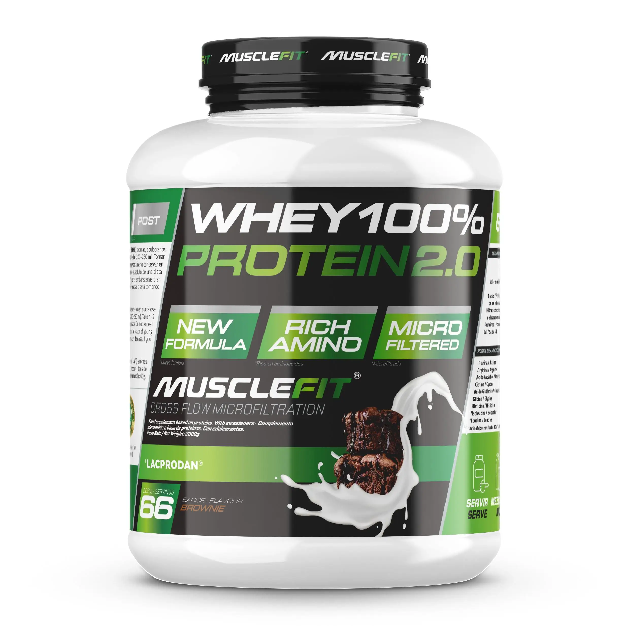 WHEY 100% Protein 2kg - MuscleFit │MUSCLECULT  Creación de M