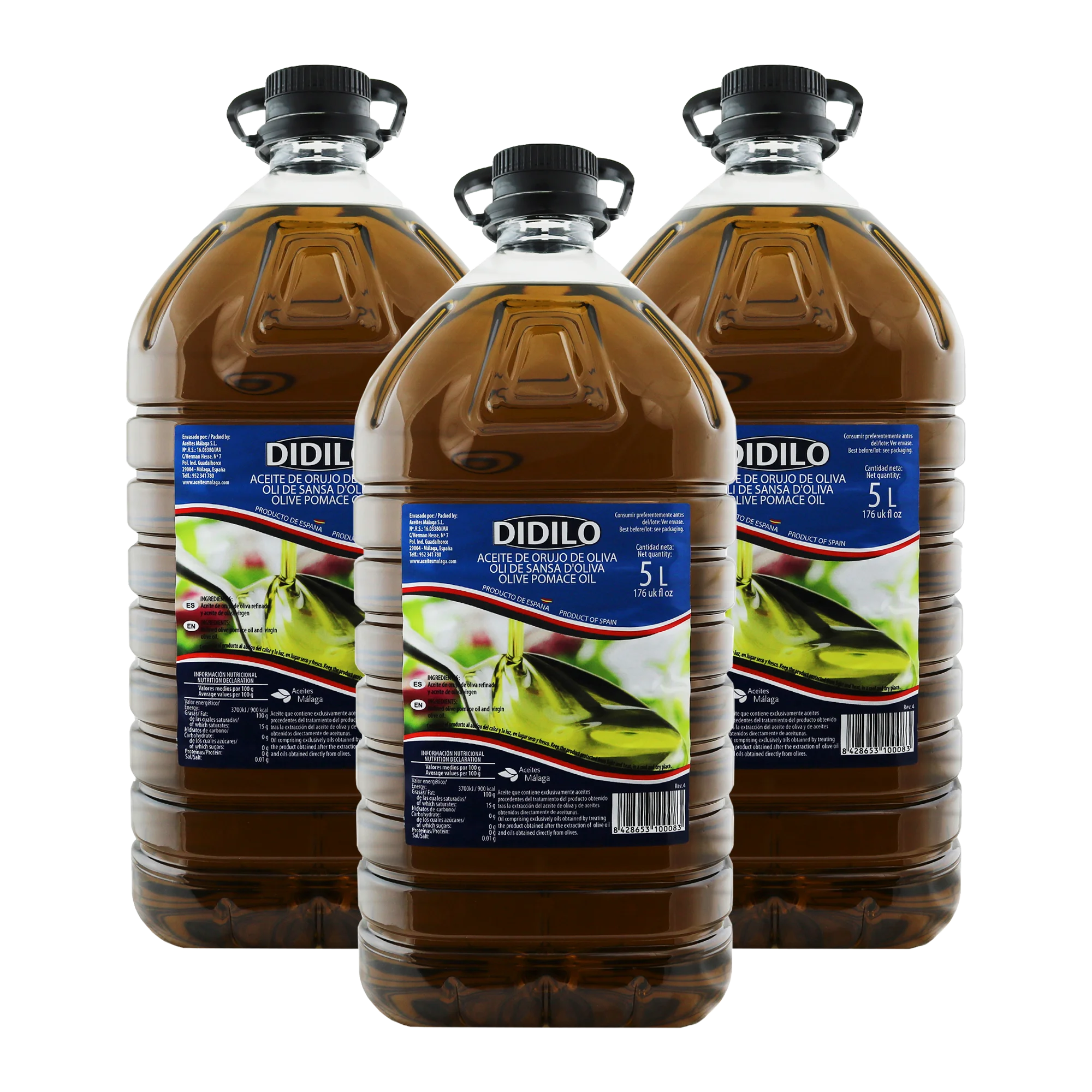DIDILO ACEITE DE ORUJO DE OLIVA | GARRAFA PET 5L ASA NEGRA |