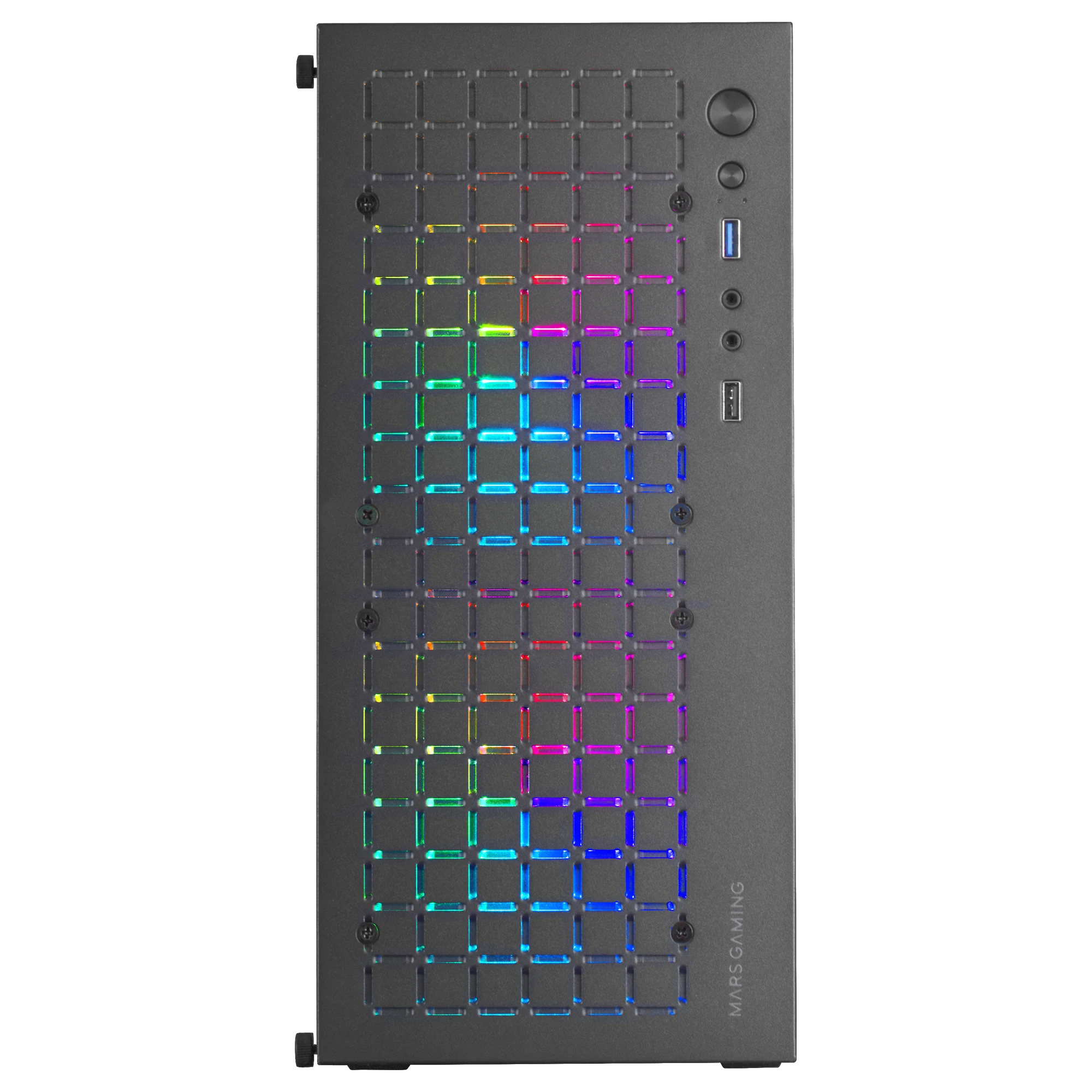 Mars Gaming MC-CORE, Caja Gaming Compacta MicroATX, Diseño Frontal Metal-Mesh, Ventana Lateral Completa, 2X Ventiladores FRGB 120mm - Imagen 2