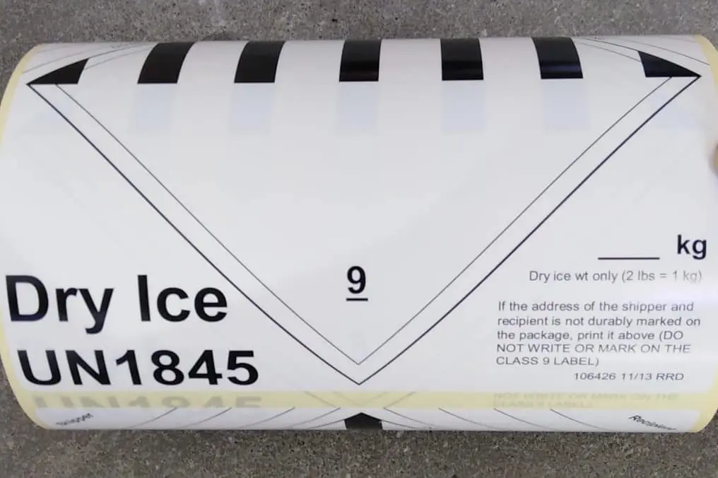 Printable Dry Ice Labels