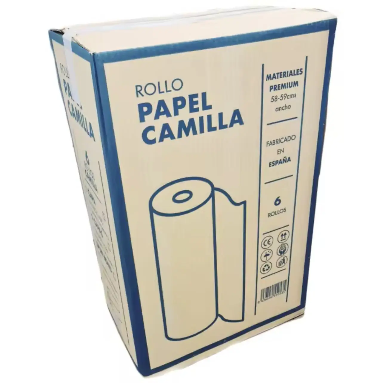 ROLLO DE PAPEL CAMILLA .6 UNIDADES ECO BLANCO