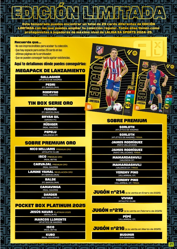 Sobre Premium Oro + 10 Sobres Normales Adrenalyn XL LaLiga 2024/25 - Con Cartas Exclusivas Y Posibilidad Autógrafo