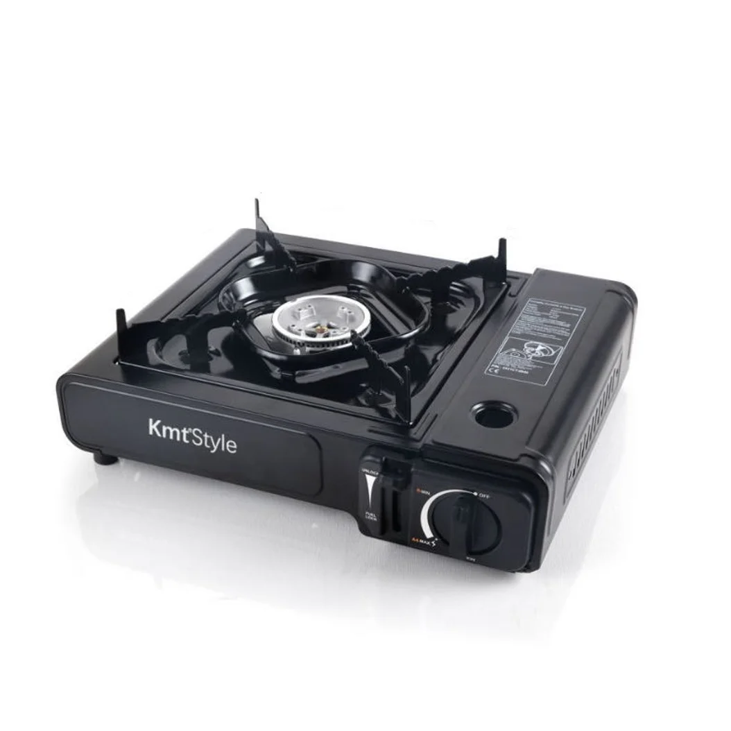 Donened Hornillo De Gas De 2 Fuegos, 64 X 27,8 X 8 Cm, Hornillo De Camping Con Maletín De Transporte LPG Para Interior Y Exterior (campingkocher