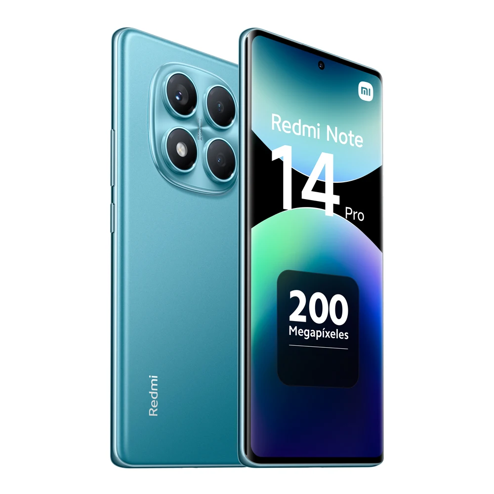 Xiaomi Redmi Note 14 Pro 4G Smartphone NFC AMOLED Screen 6.67 Resolution 2400x1080 Upgrade rate 120Hz Main Camera 200 MP OIS Front Camera 32 MP Helio Processor G100-Ultra Battery 5500 mAh Charge Turbo 45W Xiaomi HyperOS