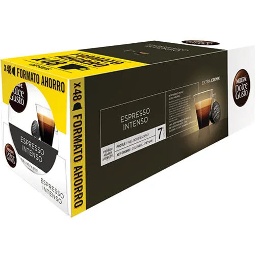 DOLCE GUSTO Espresso Intenso O CON LECHE Pack 96 cápsulas Dolce Gusto AHORRO
