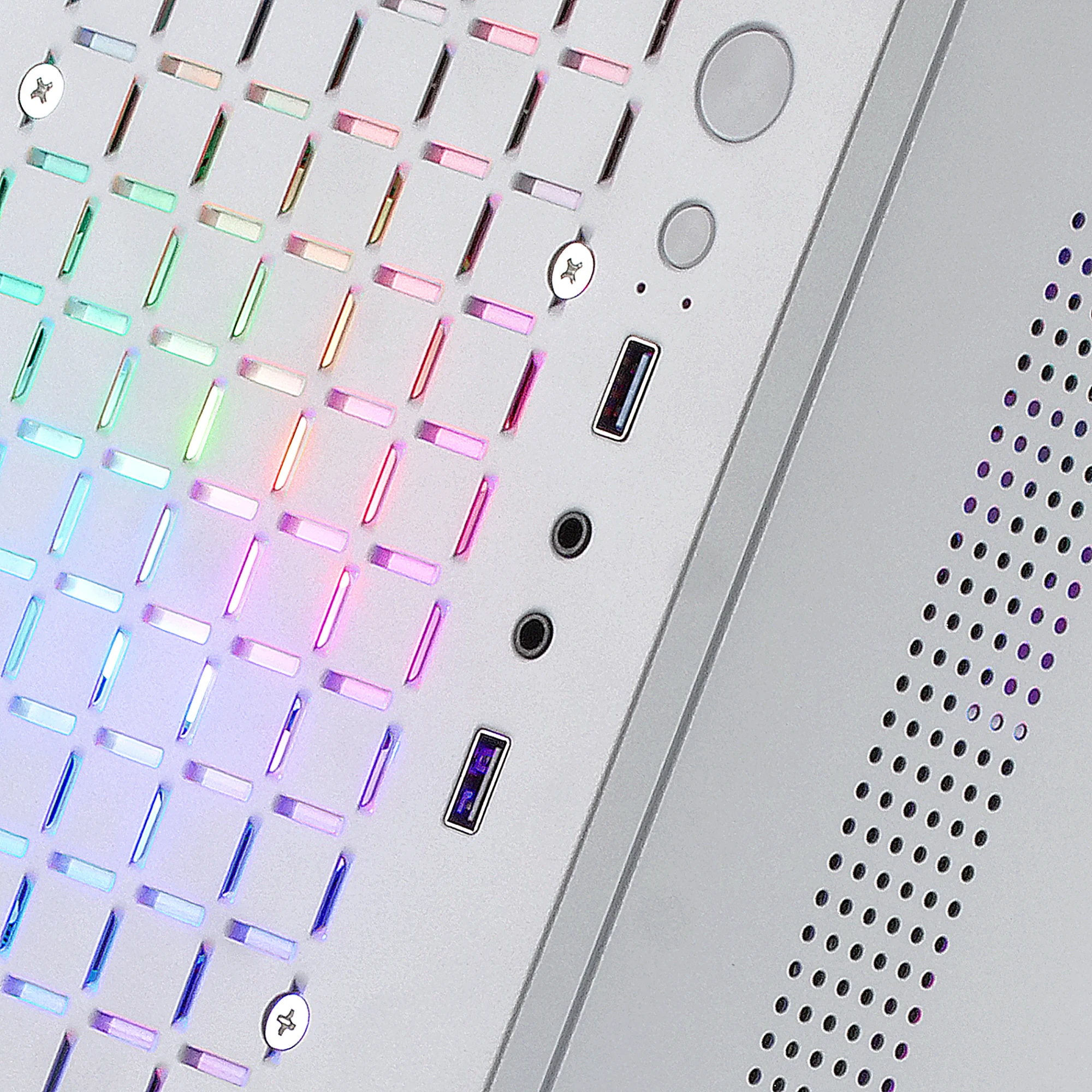 Mars Gaming MC-CORE, Caja Gaming Compacta MicroATX, Diseño Frontal Metal-Mesh, Ventana Lateral Completa, 2X Ventiladores FRGB 120mm - Imagen 6