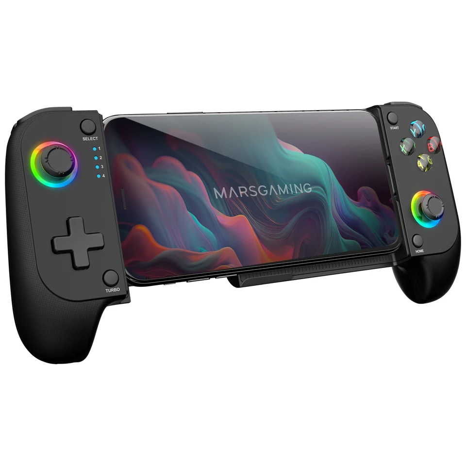 Controller Mars Gaming MGPBT Bluetooth - RGB, Giroscopio, Vibrazione, Per Switch, PC, Android, IOS