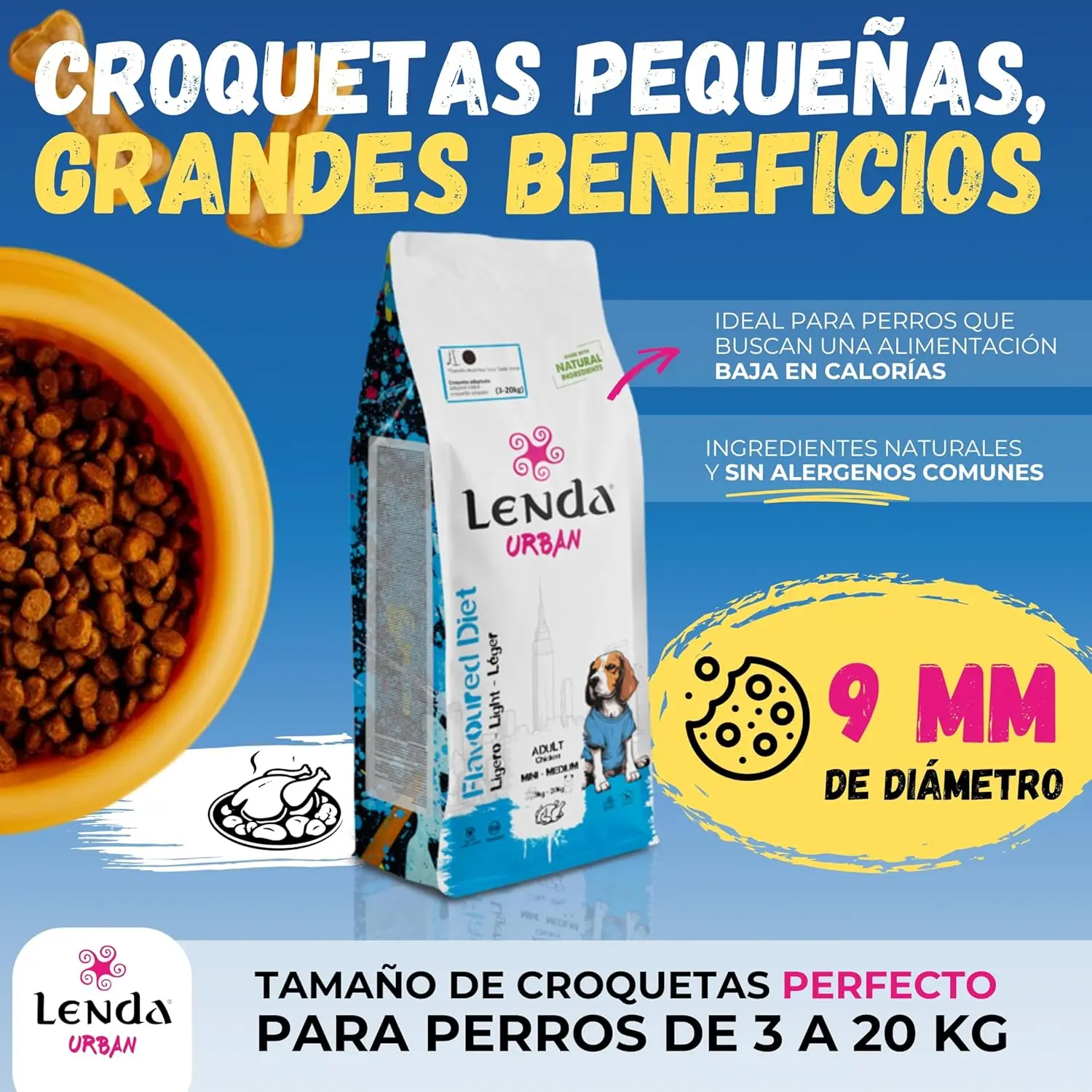 Lenda Urban Light - Cibo Naturale a Basso Contenuto Calorico per Cani di Taglia Mini e Media - immagine 5