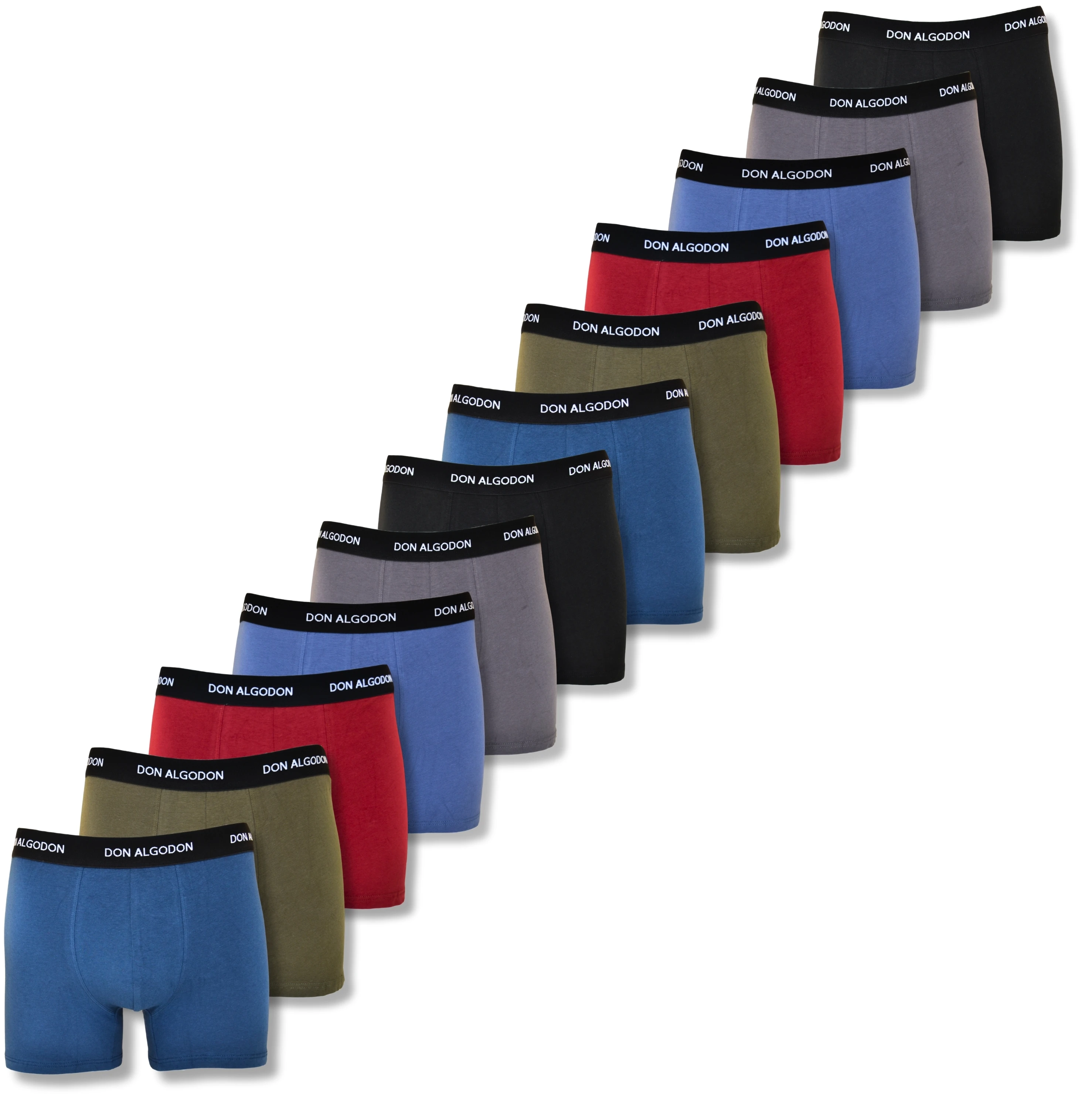 Confezione Da 2 Boxer DON ALGODON In Cotone Ed Elastan, Massimo Comfort, Taglia M, Colori Casuali Assortiti