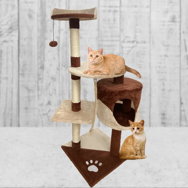 Rascadores Para Gatos Torre Gimnasio Varios Niveles Altura Arbol