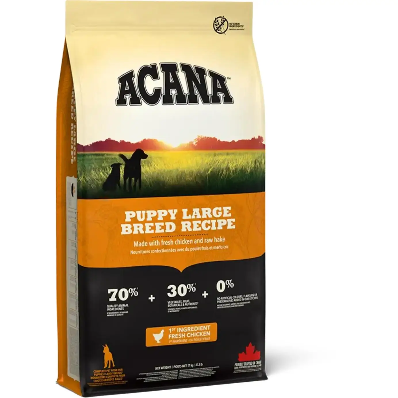 Acana Pienso para Cachorros de Raza Grande de Pollo (Perros , Comida , Pienso) - 11.4 Kg