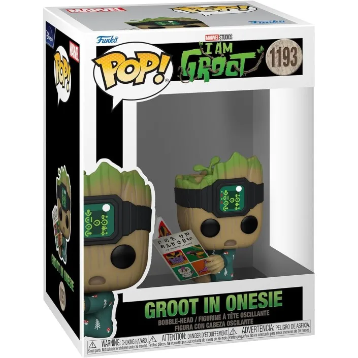 thumbnail image 4 of Figura Funko Pop! Marvel I Am Groot Groot en mono modelo 1193 | 70651-Original-figuras en miniatura coleccionables para exhibir-idea para regalar-mercancía oficial-juguetes para niños y adultos-, 4 of 5