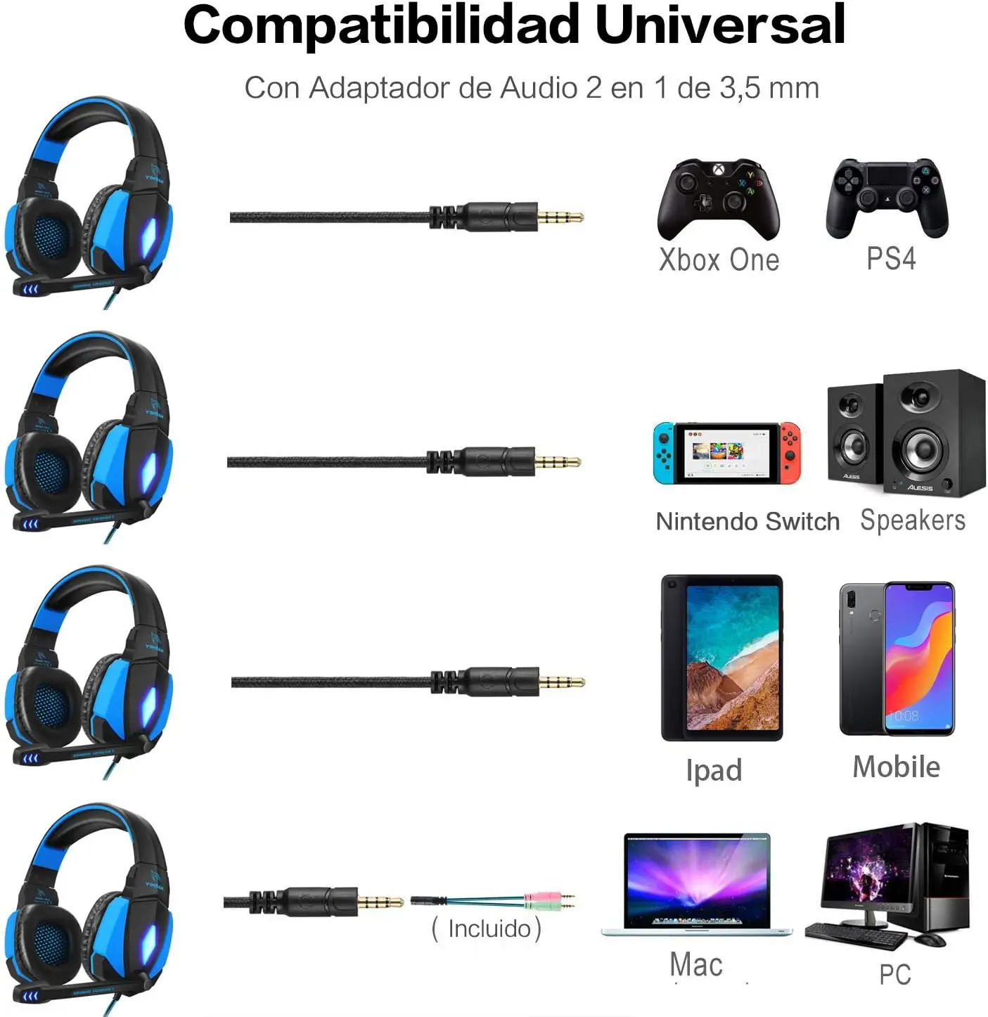 Auriculares Gaming YINSAN TM-8 Sonido Envolvente AliExpress