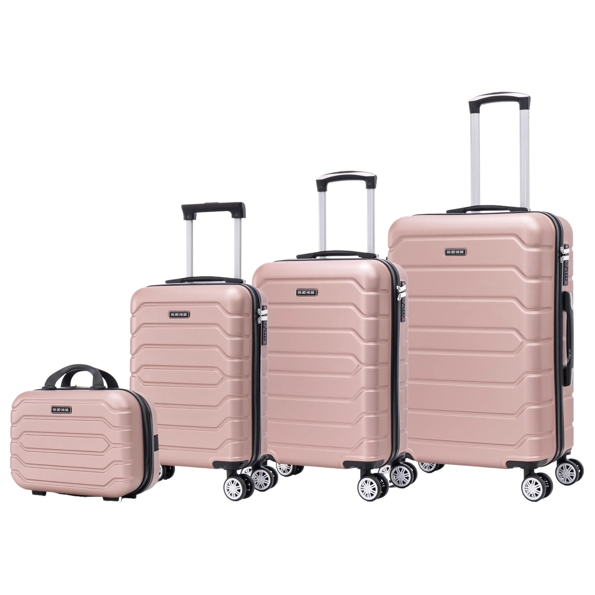Conjunto de Maletas de Viaje Elegantes: Carcasa Ligera de ABS, Cerradura Numérica, 4 Ruedas Giratorias 360°, Asa Telescópica de Aluminio | Juego de Maletas  |  Set Trolley Maleta Cabina ( 6990 M013 8001 8002 8008 6020 D1 )