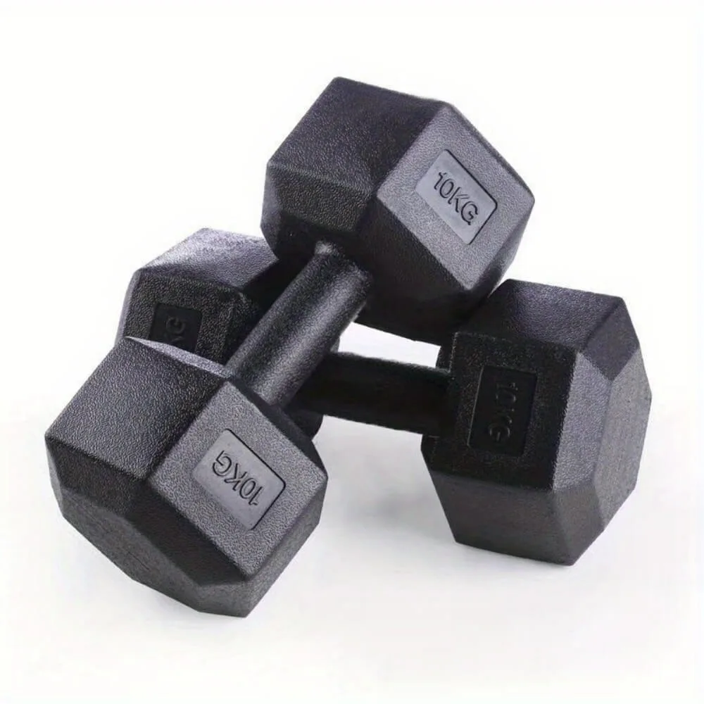 Juego De 2 Mancuernas Hexagonales Con Revestimiento De Vinilo, De 2,5 A 10 Kg, Para Culturismo Y Fitness, Para Hombres En El Gimnasio En Casa