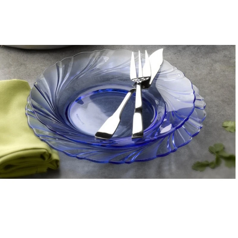 Cristar Vajilla Vidrio Azul Vajillas Modernas Proveedores Vajillas Para Restaurantes Vajilla