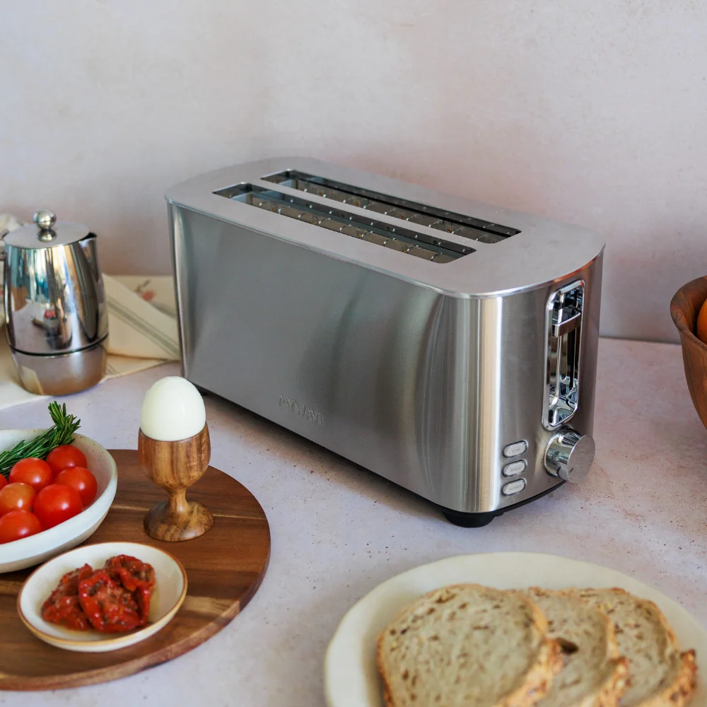 TOSTAPANE CLASSICO IN ACCIAIO INOX 4 FESSURE CON 4 PINZE PER SANDWICH Inox Extra Grandi Milantoast 84754131