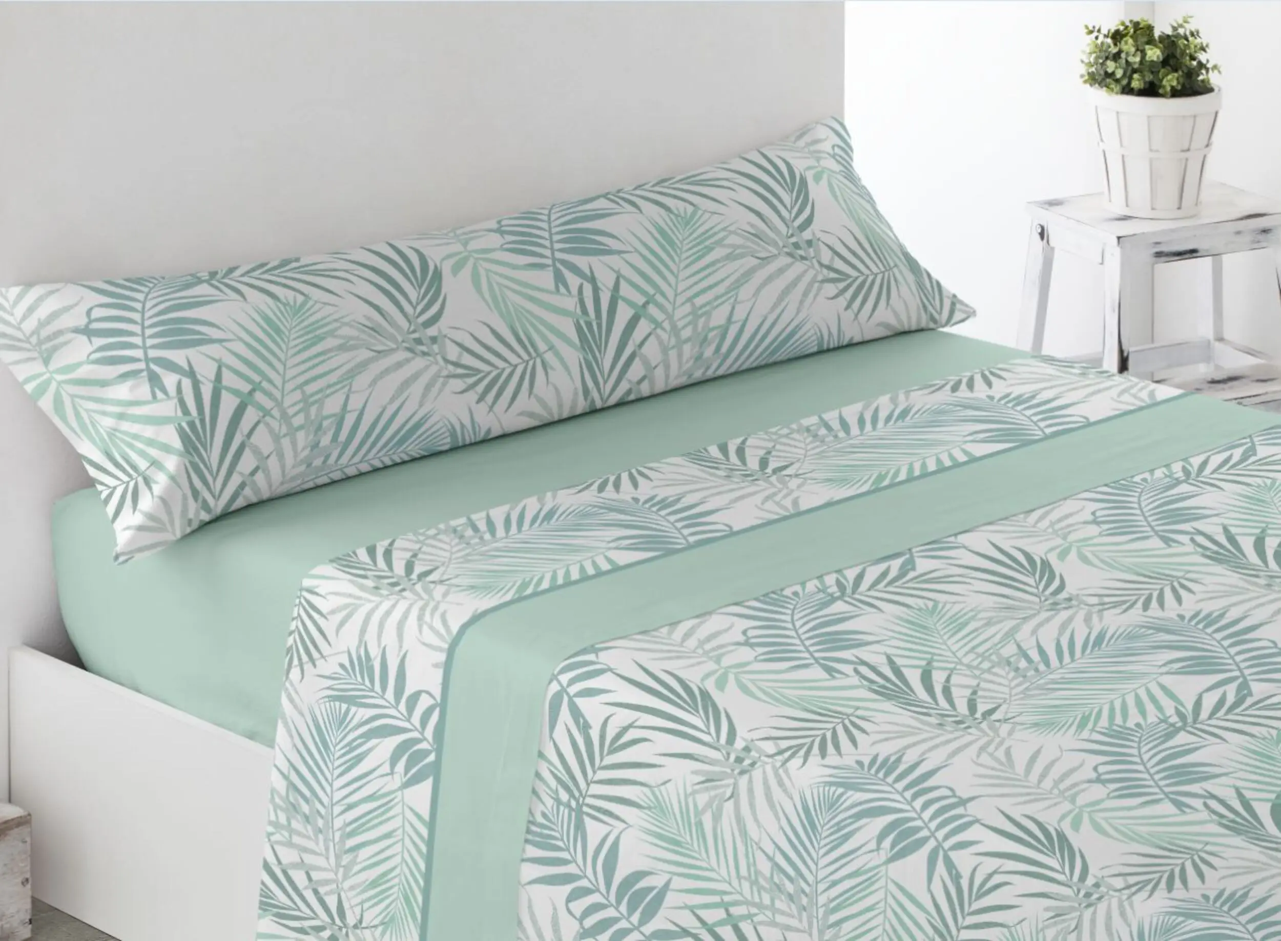 Juego de sábanas ligero, suave, fresco. Azul, Rosa, Gris, Verde. Juego de Cama 100% Microfibra tacto Satén. Cama de 150, 135, 90 y 105. Primavera, Verano. Dormitorio Elegante, Alegre, Colorido,Luz - Imagen 2