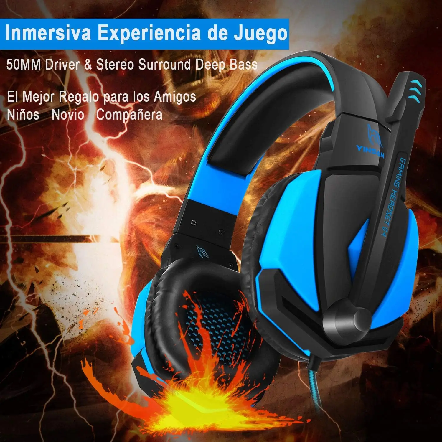 Auriculares Gaming YINSAN TM-8 Sonido Envolvente AliExpress