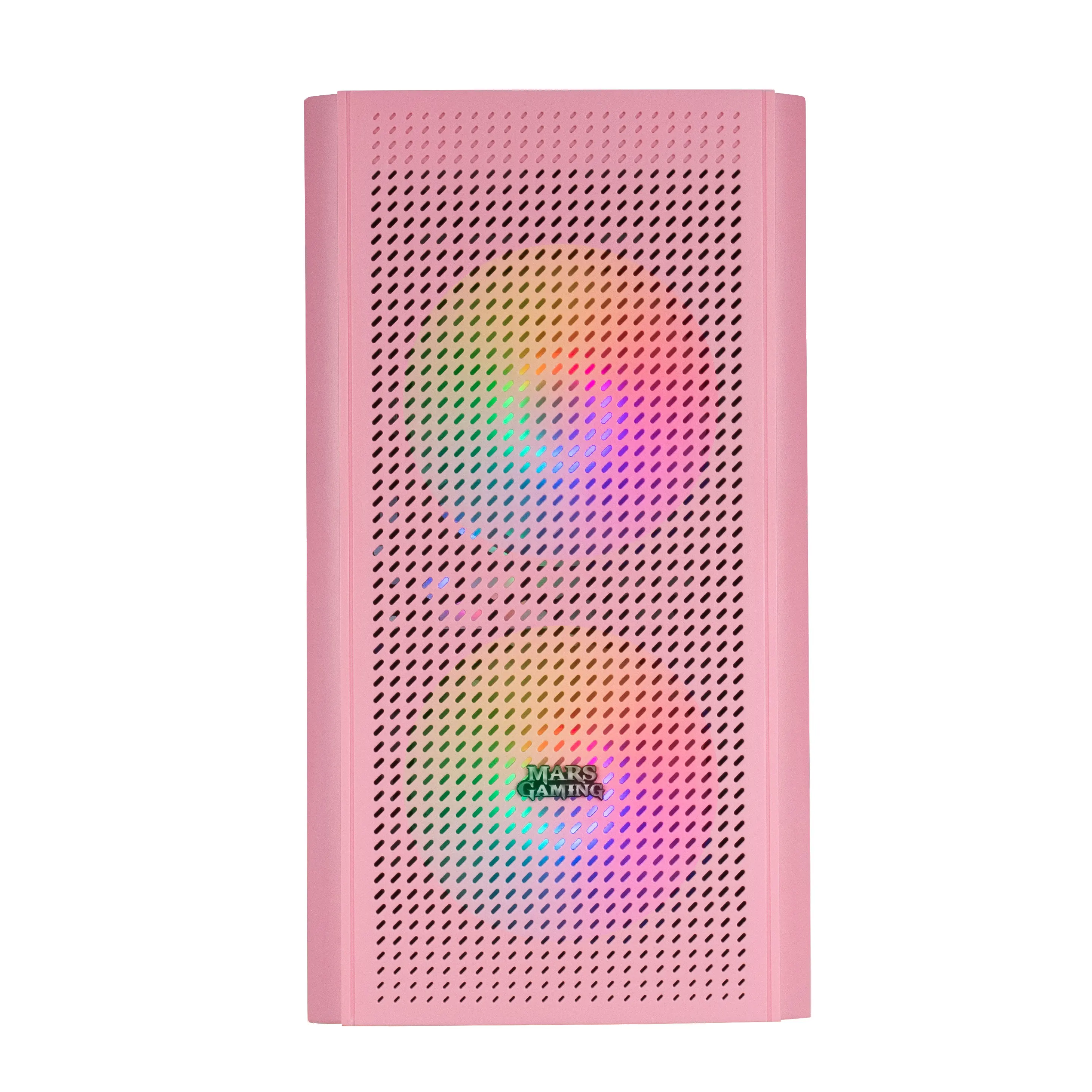 Mars Gaming MC300, Caja PC Compacta Gaming Micro ATX, Panel frontal Total-Mesh, Ventana Lateral Cristal Templado, 3 Ventiladores FRGB 12cm, Caja FRGB Negro, Blanco o Rosa - Imagen 5