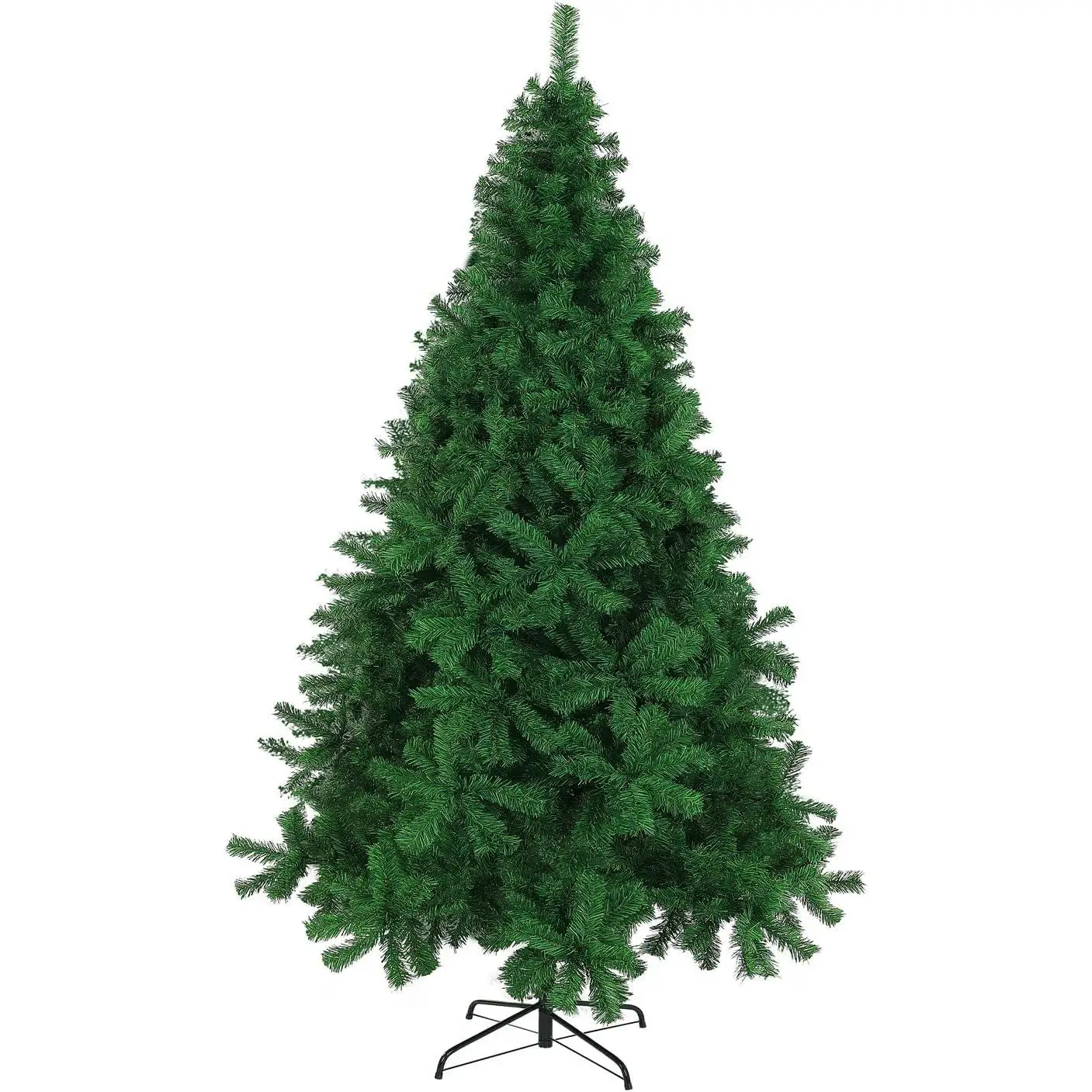 Árbol de Navidad Artificial Árbol Material PVC Natural Verde con Soporte Metálico Pequeño 60cm 90cm de mesa 120cm 150cm Mediano 180cm Grande 210cm 240cm