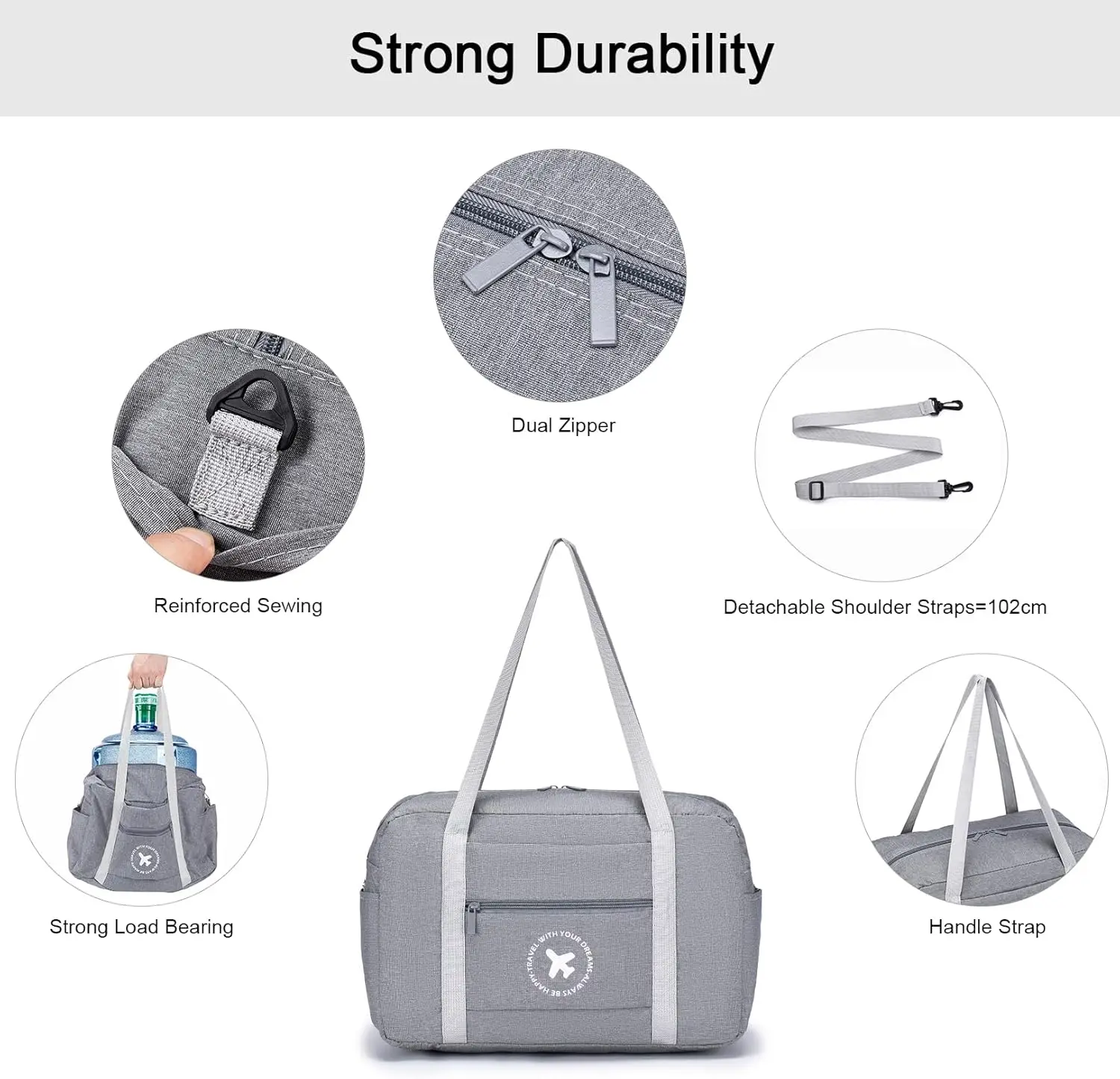 Porcheddu ryanair cabin bag 40x20x25, travel bag, canvas bag, foldable, under seat, cabin bag, waterproof, end of season bag, lightweight gear bag 5