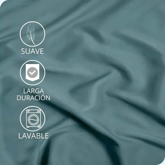 KYTZIAS - Juego de Sábanas Verano Tacto Extrasuave. Juego de cama 3 Piezas Microfibra. Sábanas de Verano de colores. Ropa de cama lisa y suave. Estampados modernos para cama de 90, 105, 135 y 150 cm. - Imagen 3