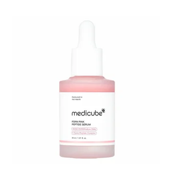Medicube pdrn pink peptide serum 30 ml | moisturizing glow serum with pdrn (salmon dna), peptides and niacinamide