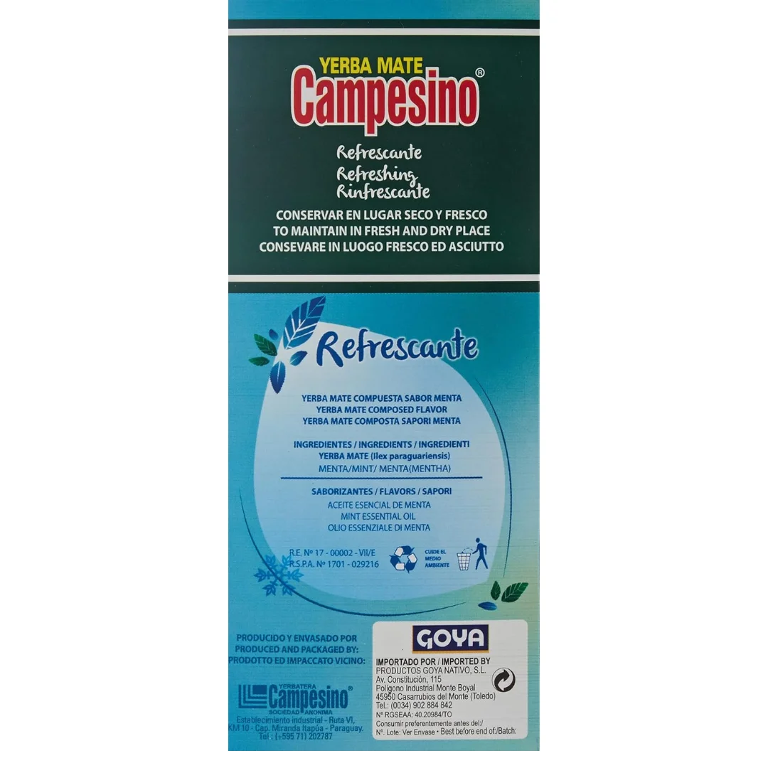 Yerba Mate Campesino Mbarete (Menta Boldo) 500g - Yerba MaTe 24 Sklep - View #3