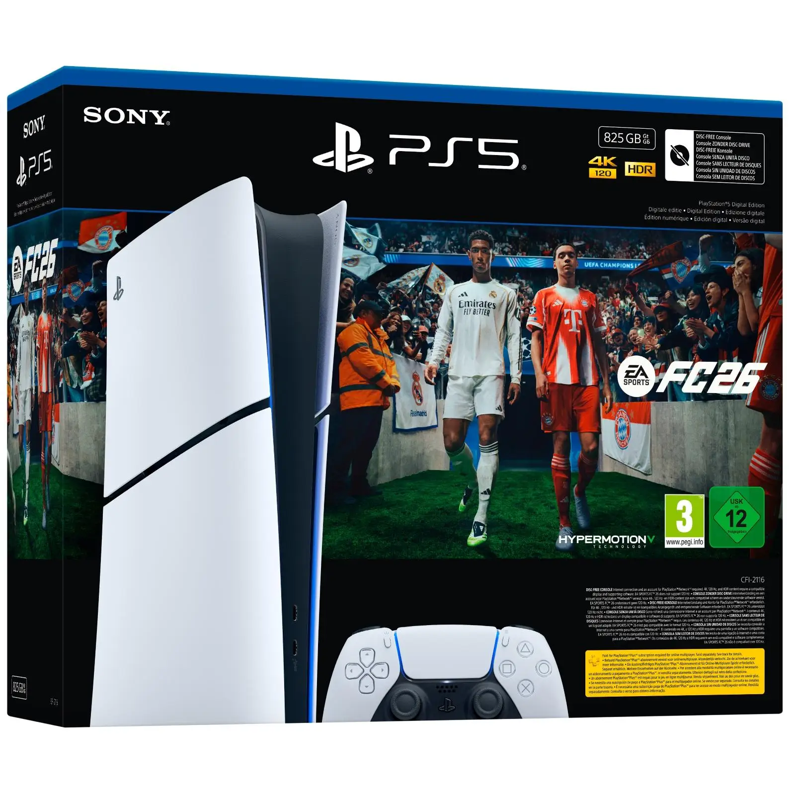 Console Sony PlayStation 5 PS5 825GB Edition con telaio digitale E e FC 26