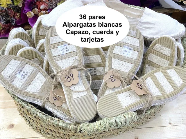 Alpargatas Esparto Alpargatas Mujer Regalo Boda Vestido Esparto