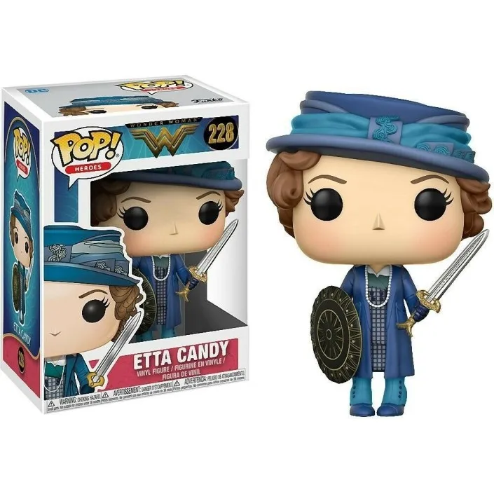 thumbnail image 5 of Figura Funko Pop! Hero Wonder Woman Etta Candy modelo 228 | 24972-Original-figuras en miniatura coleccionables para exposición-idea regalo-merchandising oficial-juguetes para niños y adultos-F, 5 of 5