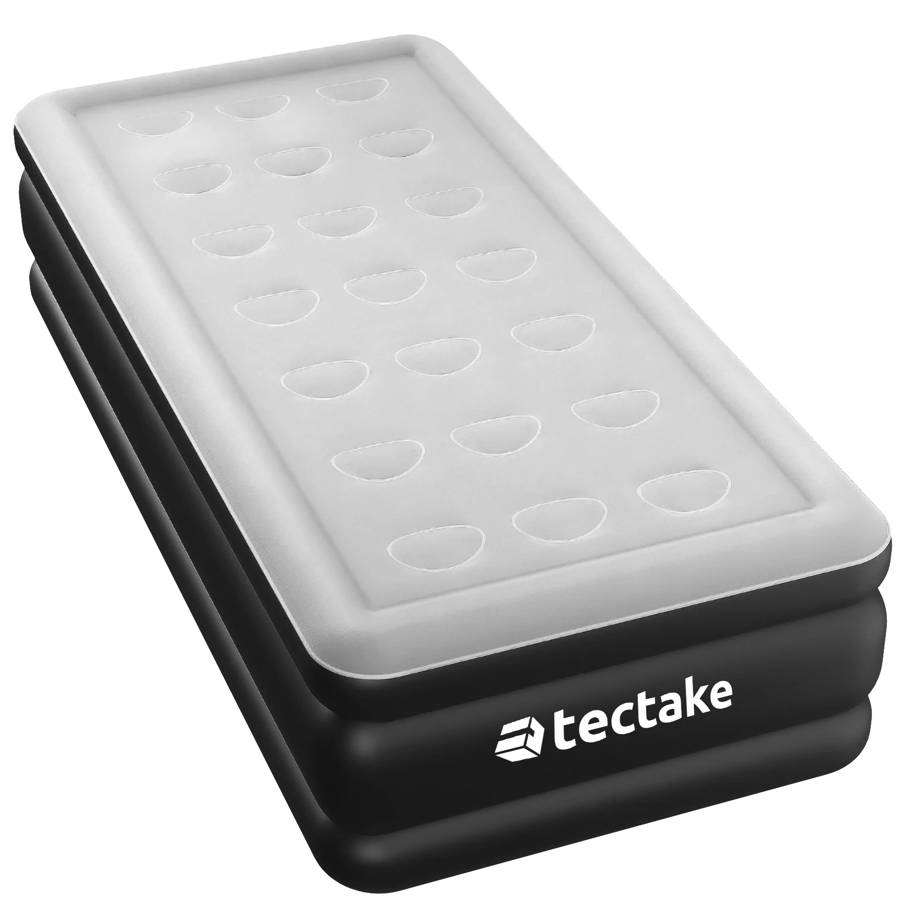 Tectake - Colchón inflable AirDreams con bomba eléctrica  Cómodo y con bomba eléctrica integrada  Sistema de cámara de aire ergonómico para una gran resistencia y una distribución uniforme del peso  Rizo suave en la parte superior