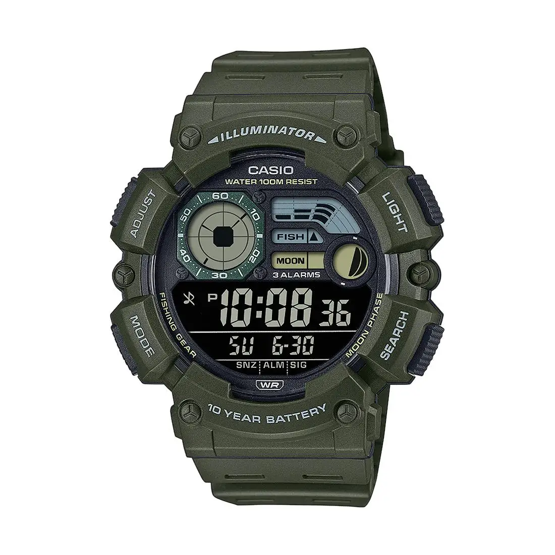 Ae 1500wh Reloj Casio Illuminator Hombre AE-1500WH-8B2V DIGITAL