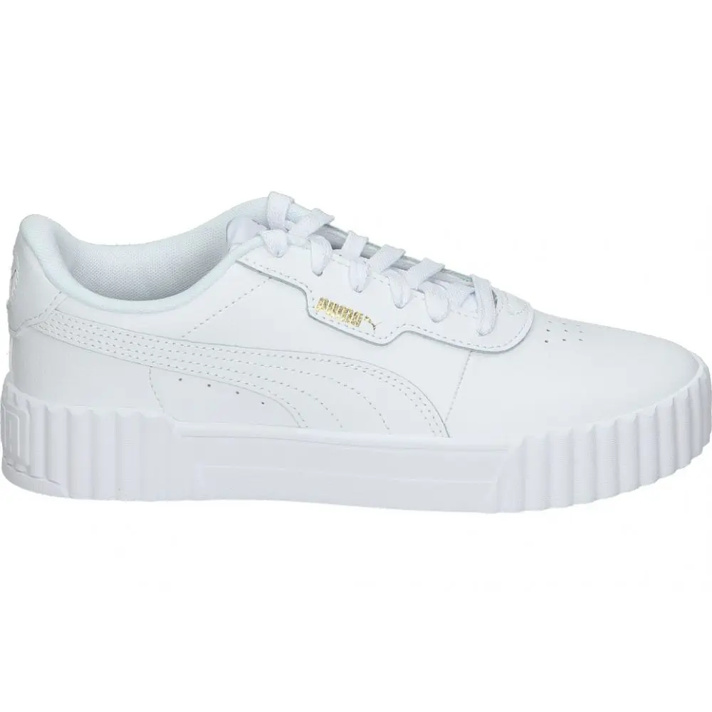 PUMA | Zapatillas con Plataforma Puma Carina 3.0 para Mujer – Deportiva en Color Blanco – Sneakers con Cordones – Plataforma Media y Cómoda – Versátiles y Combinables – Moda – Modelo 401476-01