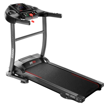 FITFIU Fitness MC-200 - Tapis roulant con inclinazione, pieghevole, ultracompatto e silenzioso, schermo LCD con 12 programmi, Walker con cardiofrequenzimetro, per casa/ufficio