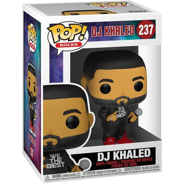 thumbnail image 4 of Figura Funko Pop! Rocks DJ Khaled Modelo 237 | 56757-Original-figuras en miniatura coleccionables para exhibir-idea para regalar-merchandising oficial-juguetes para niños y adultos-fans, 4 of 5