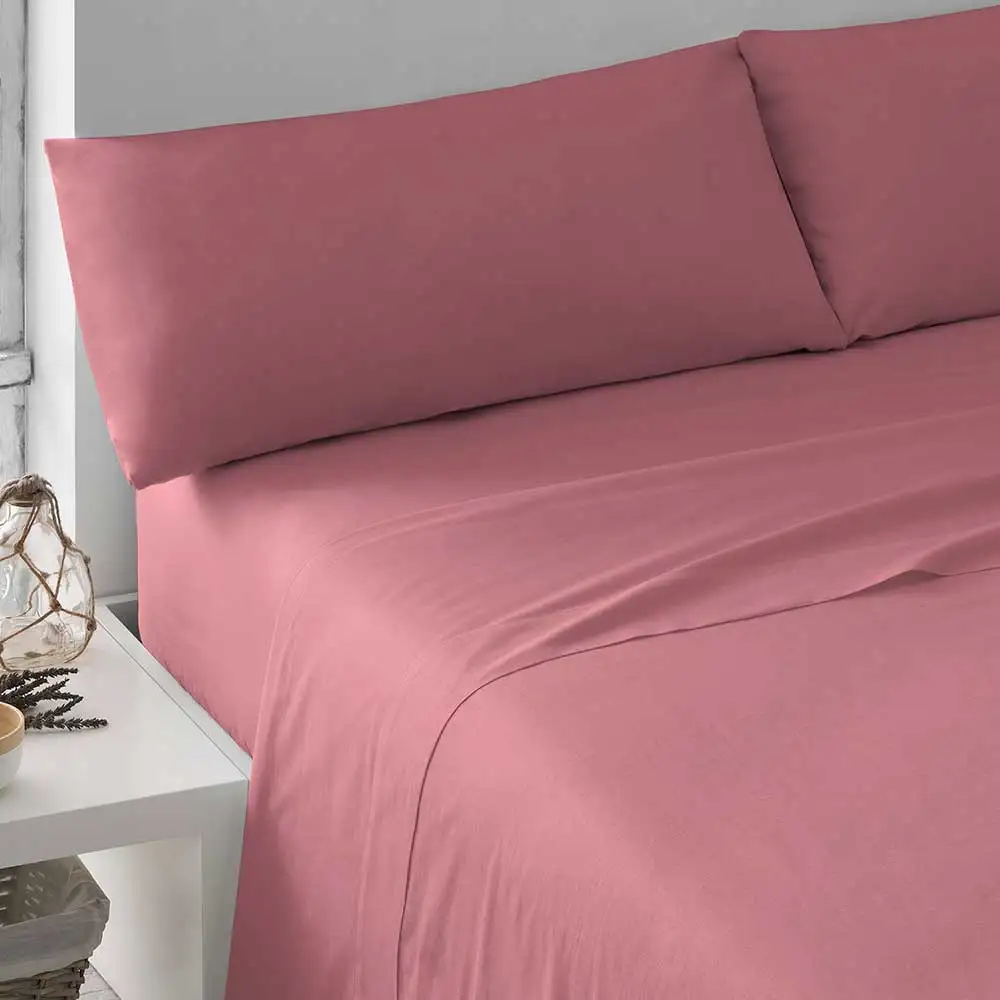 Tramas+ Juego de Sábanas Lisas 100% Algodón Suave y Resistente - Imagen 8