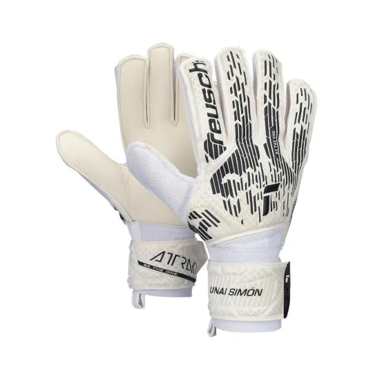 Goalkeeper Gloves Reusch Attrakt Solid Junior White Adults