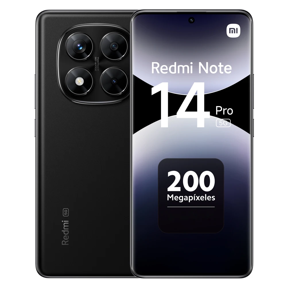 Xiaomi redmi note 14 pro 5g smartphone nfc amoled screen 6.67"" resolution 1.5k mediatek dimensity processor 7300-ultra eight cores triple rear camera 200 mp front camera 20 mp 5110 mah battery 45w